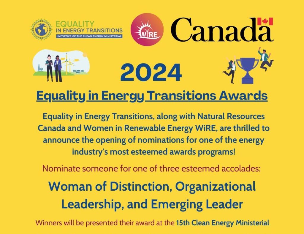 equality in energy transitions award